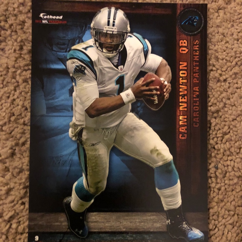 CAM NEWTON 2012 FATHEAD MINT! RARE!